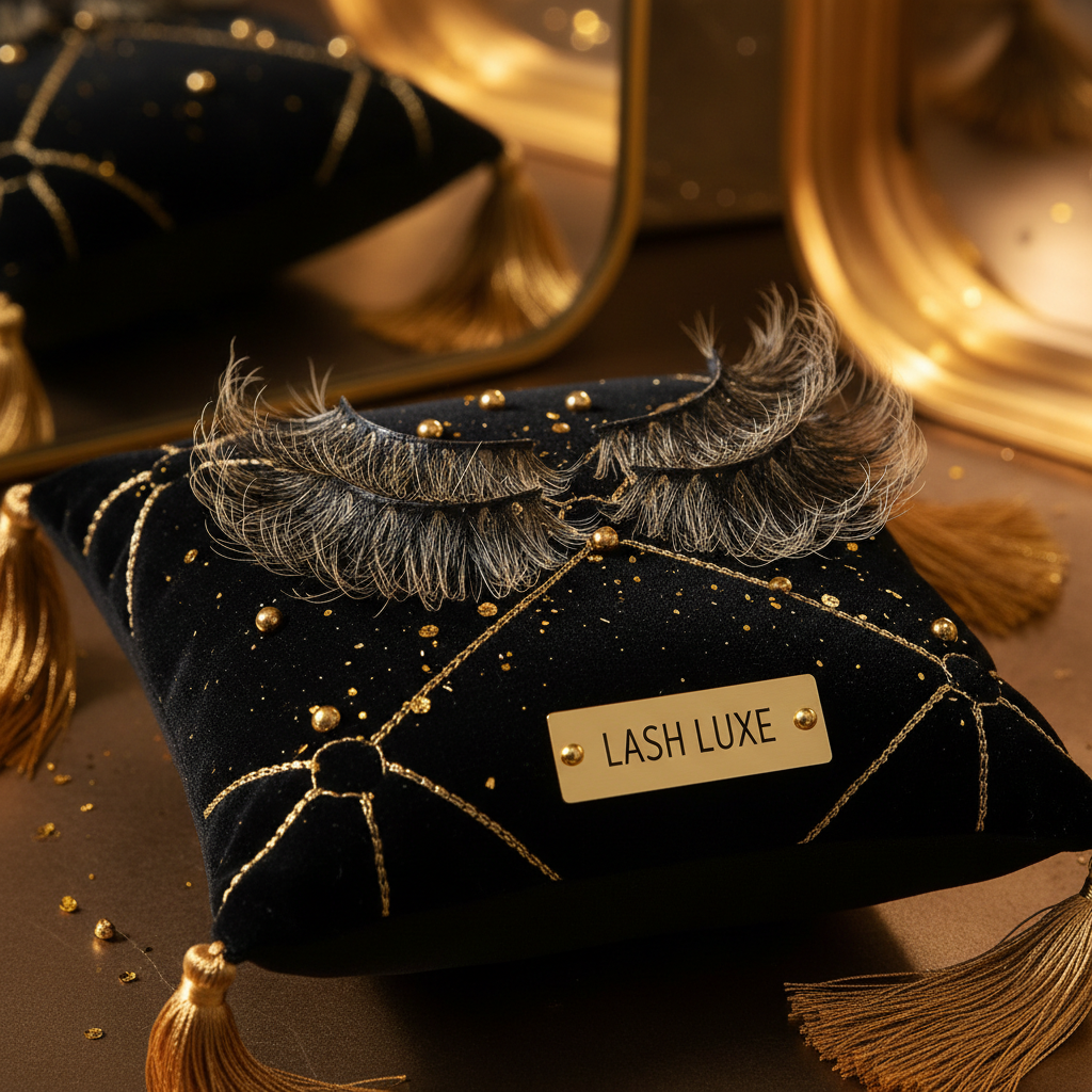 5D Mink Lashes on Black Velvet