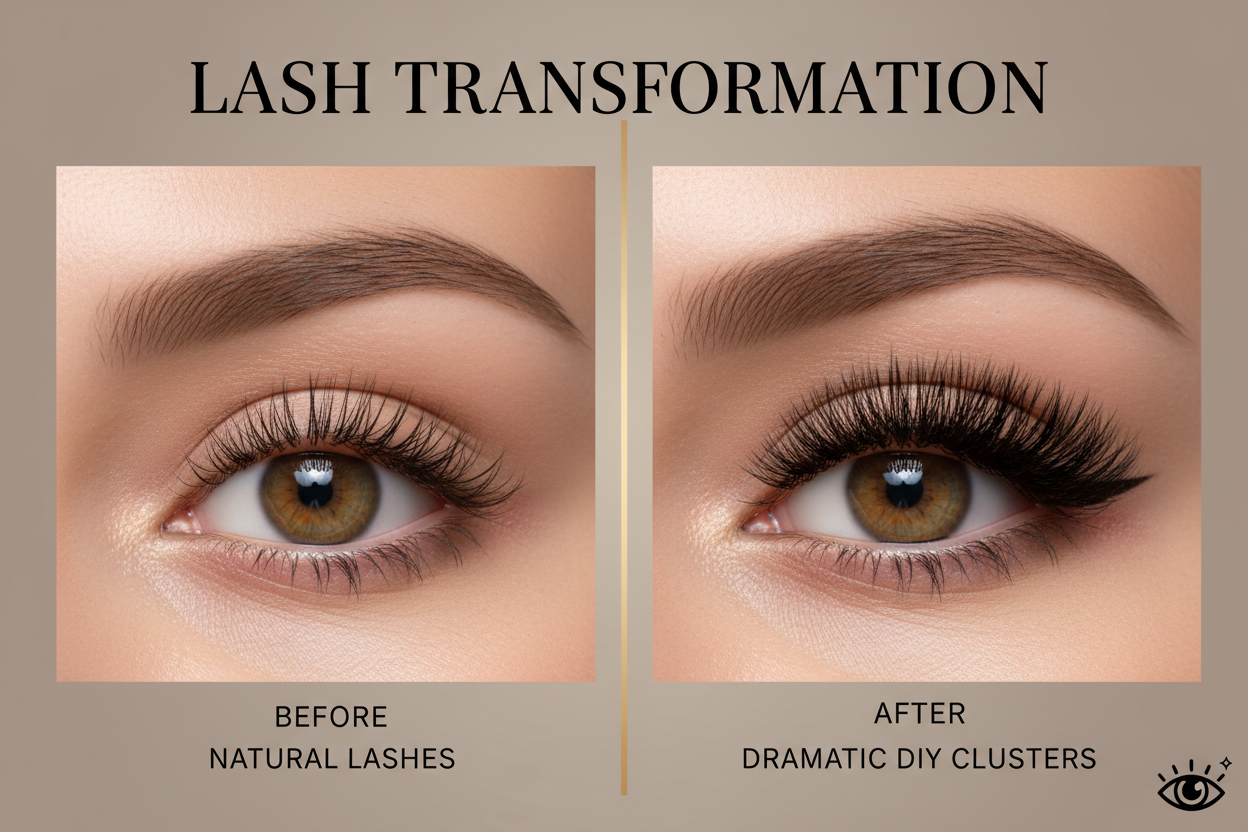 Before After Lash Transformation